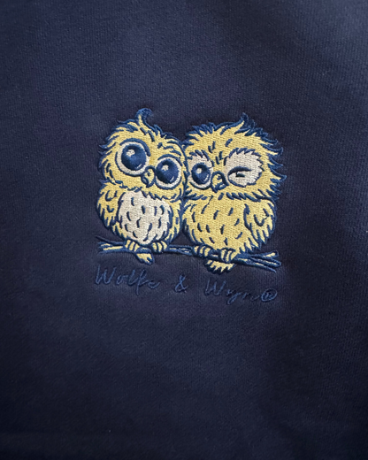 Night Owls Embroidered Sweatshirt Navy