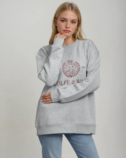 Heritage Crest Sweatshirt Light Gray