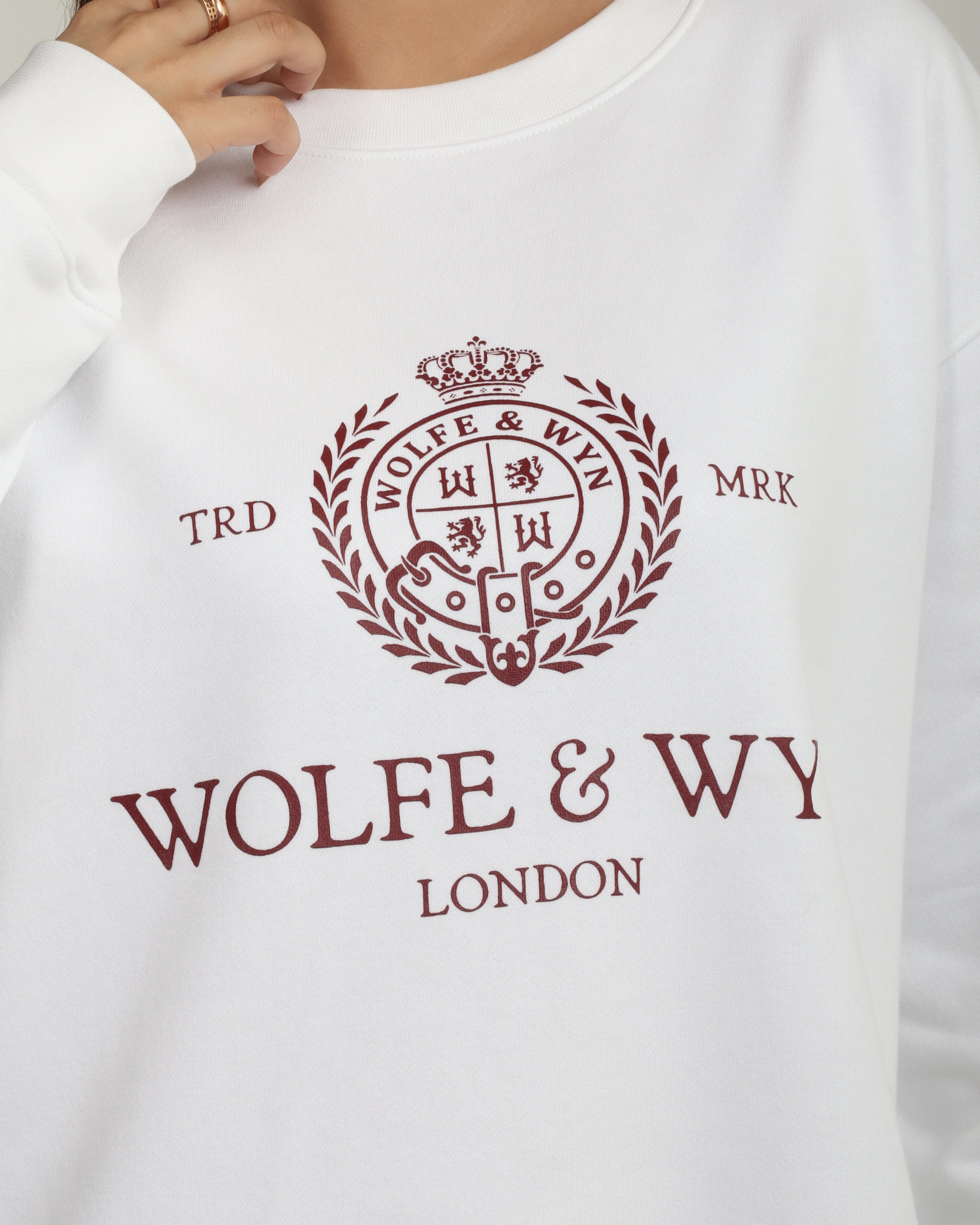 Heritage Crest Sweatshirt White