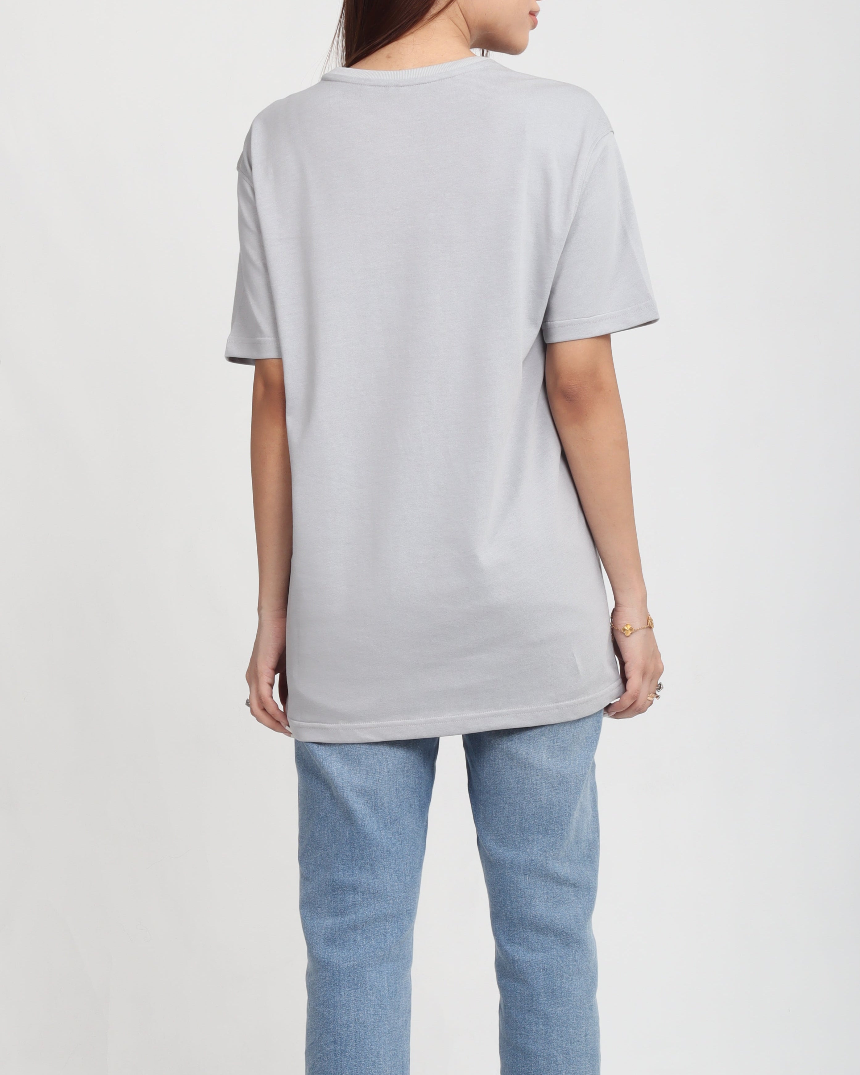 Heritage Crest T-Shirt Unisex Silver