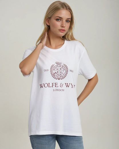 Heritage Crest T-Shirt White (Unisex)