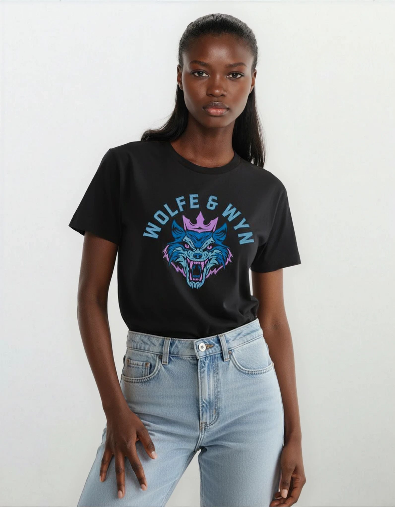 Wolf Head Branding T-Shirt Black (Unisex)