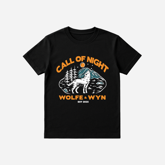 Call of Night Wolf T-Shirt Black (Unisex)