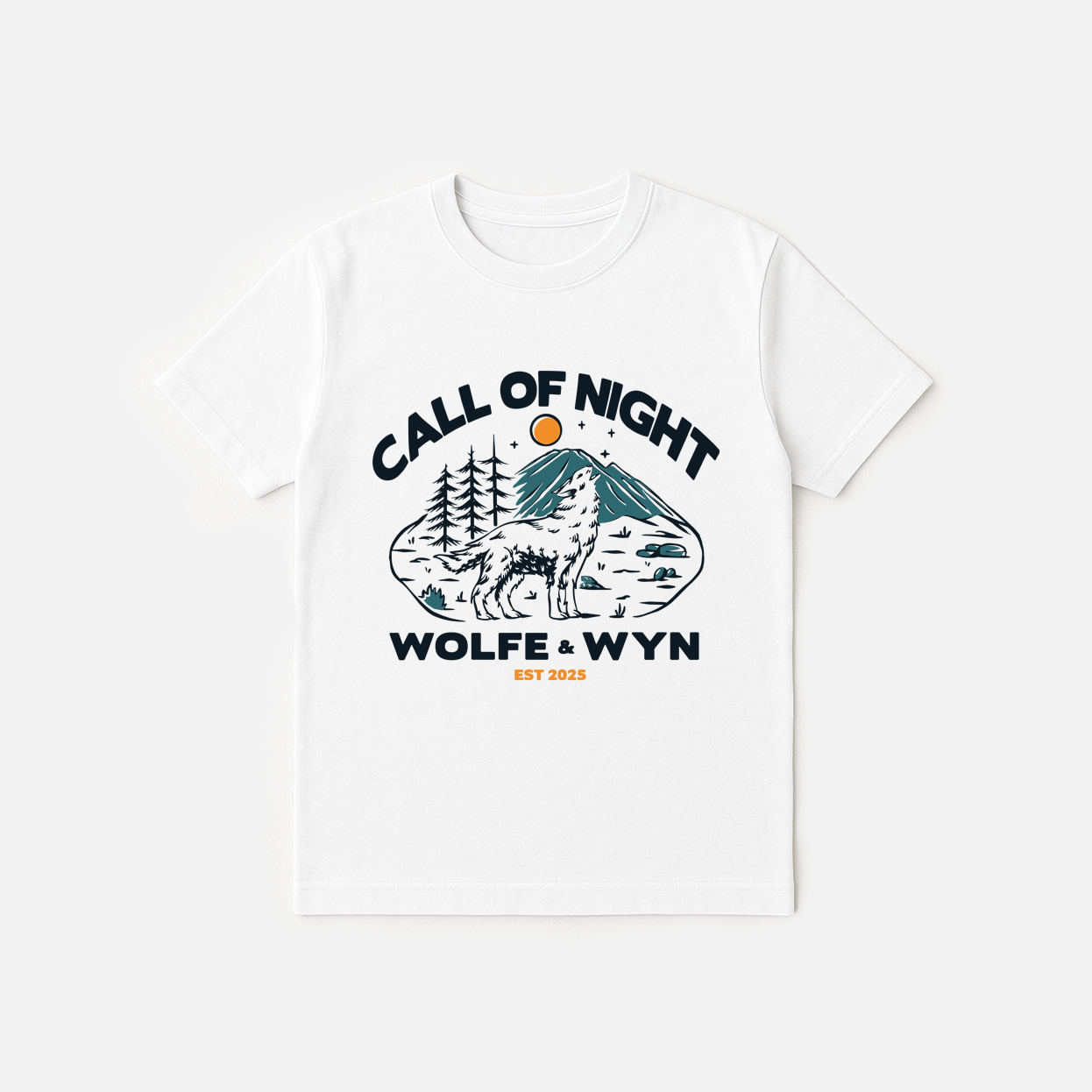 Call of Night Wolf T-Shirt White (Unisex)
