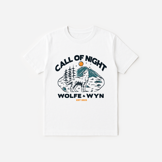 Call of Night Wolf T-Shirt White (Unisex)