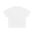 Plain white t-shirt on a light beige background