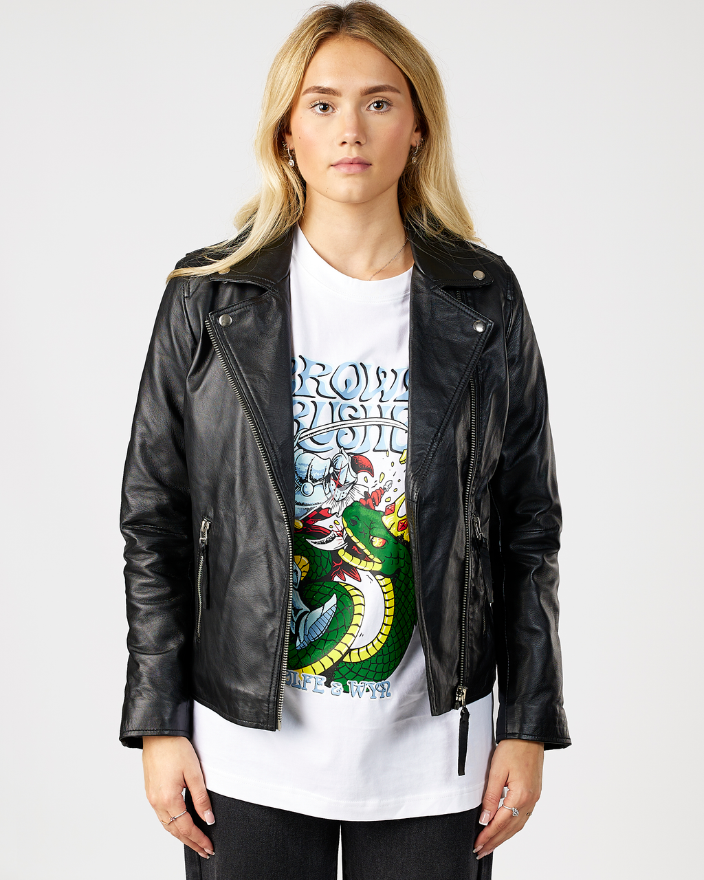 Rider Leather Jacket Black