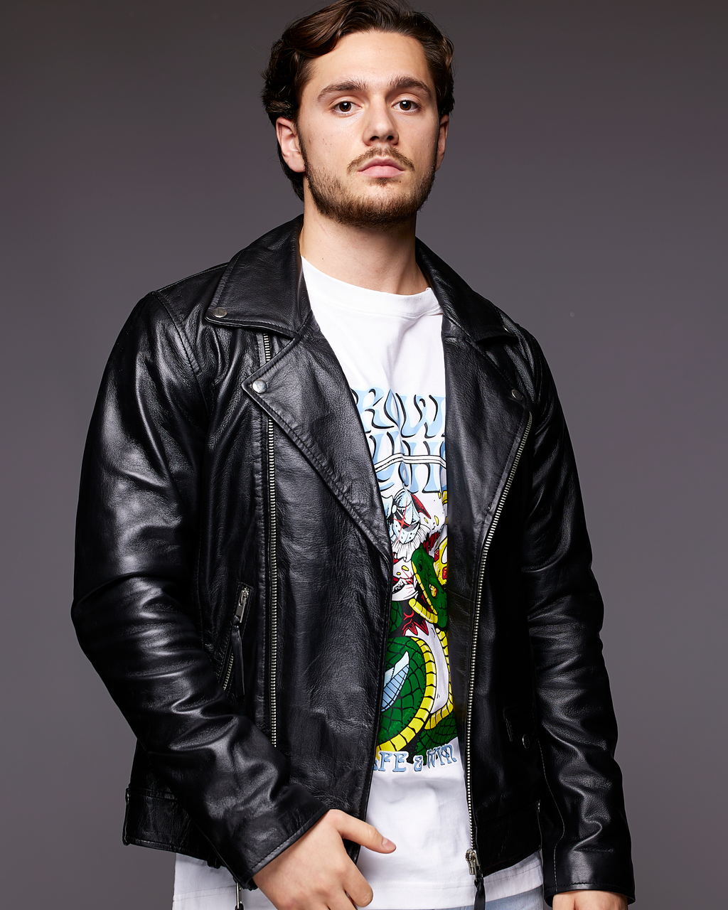 Rider Leather Jacket Black