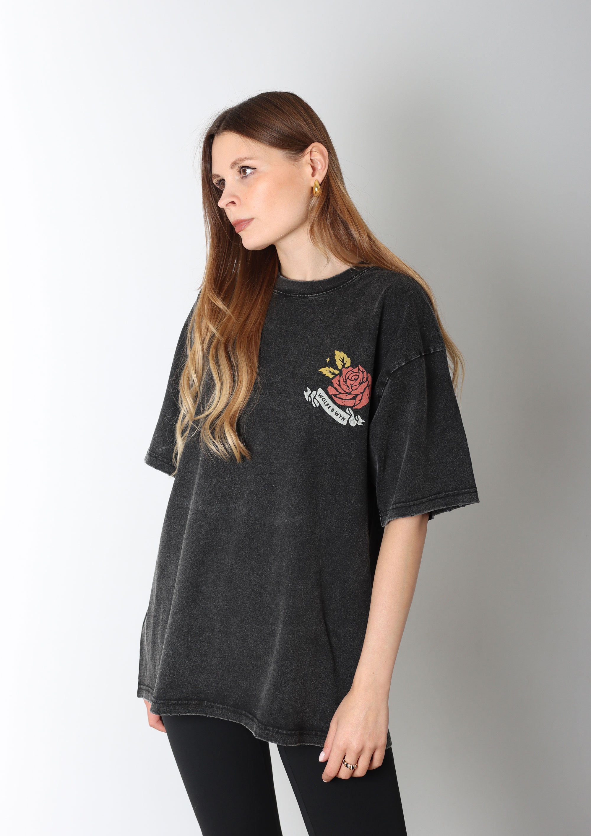 No Evil Totem Washed T-Shirt Dark Gray