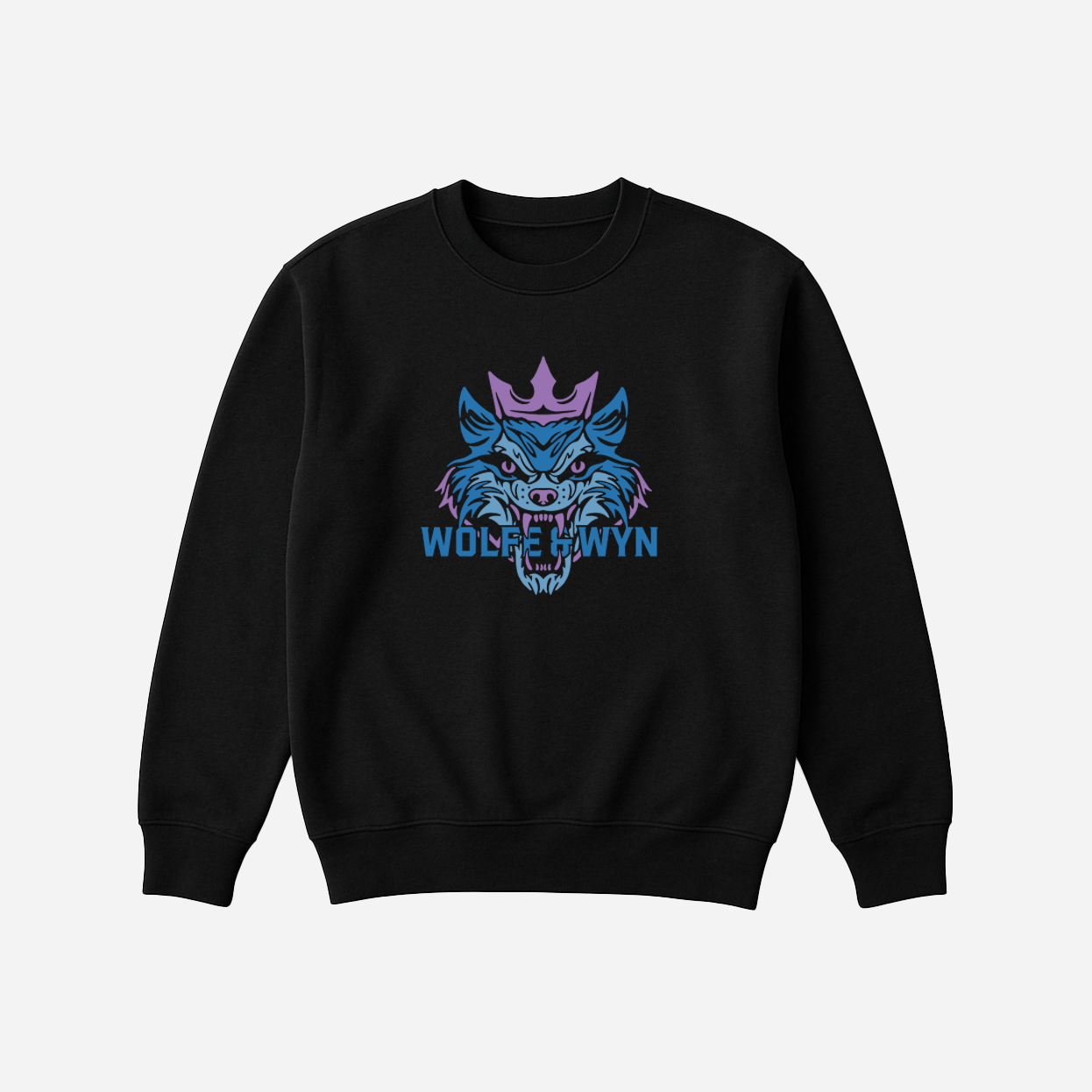 Wolf Head Branding Sweatshirt Black (Unisex)